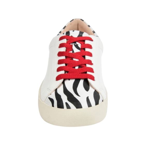 Journee Collection Erica Womens Size 10 Sneakers White Vegan Leather Zebra New - Picture 6 of 9